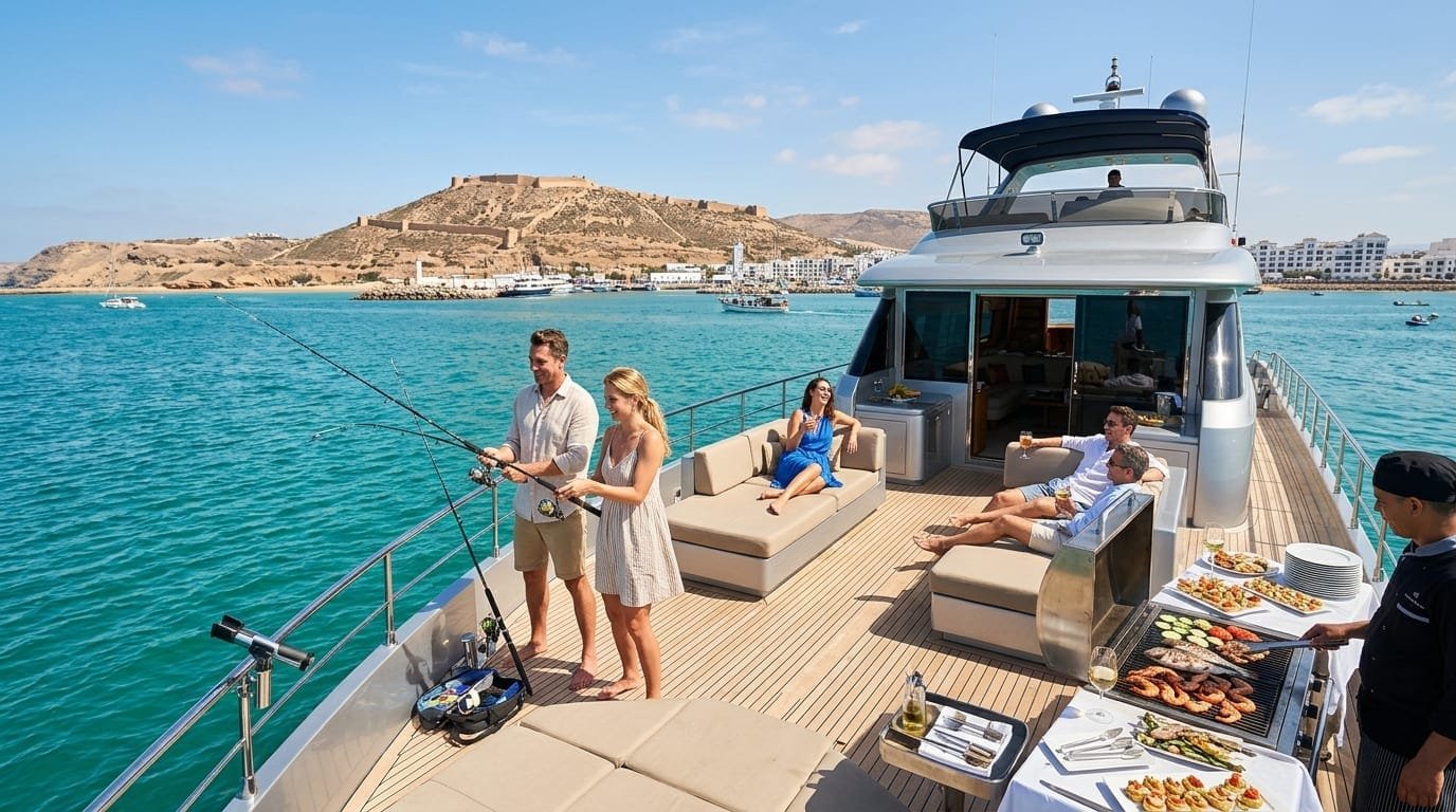 Agadir Atlantic Boat, Fishing & BBQ Experience